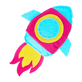 Rocket sewing template for Made By Me sewing machine